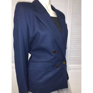 Vintage ILGWU Navy Wool Blazer SP‎